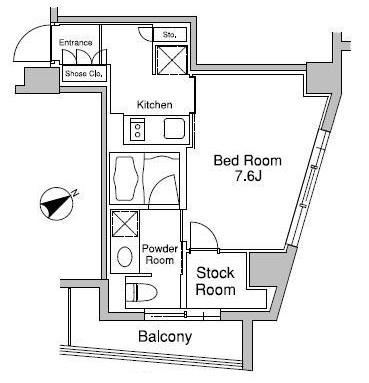プラウドフラット南青山406号室の図面