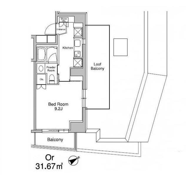 プラウドフラット南青山503号室の図面