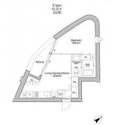 プラウドフラット新宿御苑1001-1号室の図面