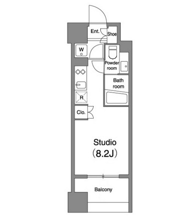 プライマル笹塚504号室の図面