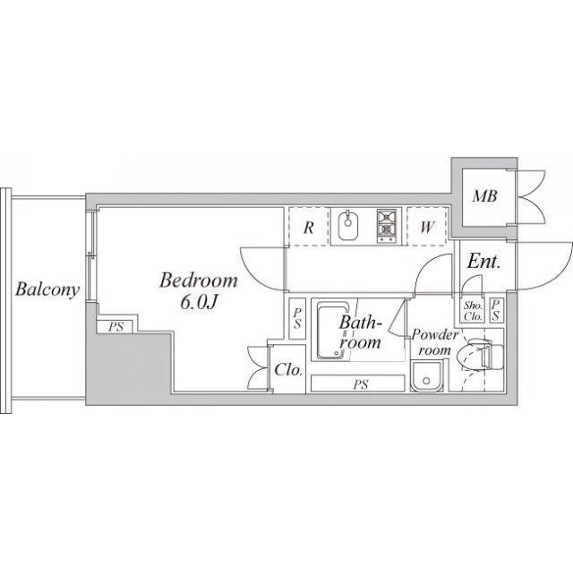 プラウドフラット神楽坂Ⅱ302号室の図面