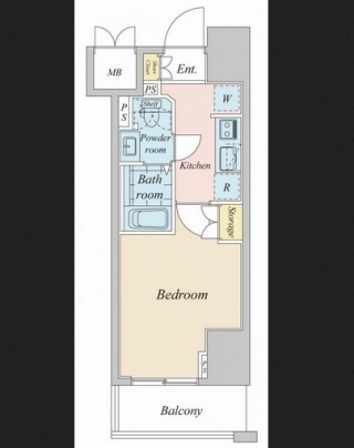 プラウドフラット神楽坂Ⅱ511号室の図面