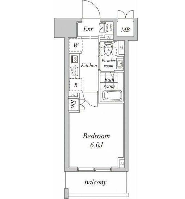 プラウドフラット神楽坂Ⅱ612号室の図面