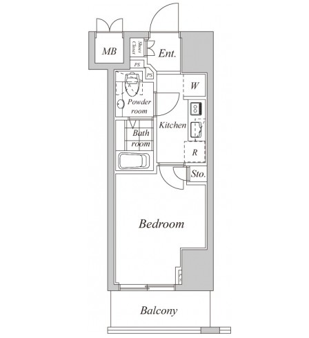 プラウドフラット神楽坂Ⅱ715号室の図面