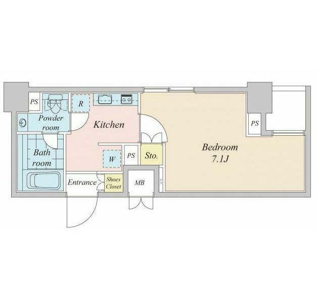 プラウドフラット神楽坂Ⅱ804号室の図面