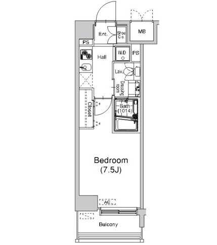 プラウドフラット仙川211号室の図面