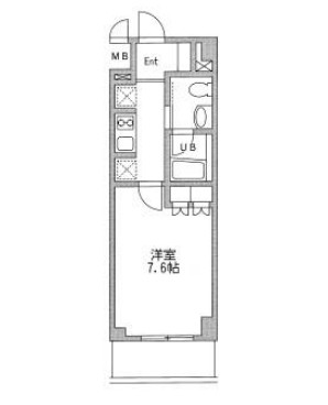 プラウドフラット仙川Ⅱ101号室の図面