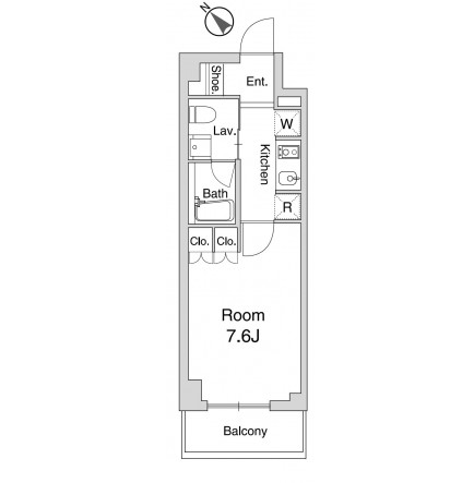 プラウドフラット仙川Ⅱ202号室の図面