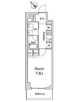 プラウドフラット仙川Ⅱ304号室の図面