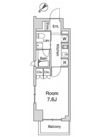 プラウドフラット仙川Ⅱ310号室の図面