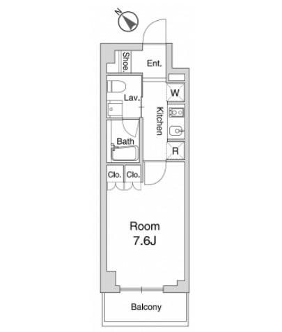 プラウドフラット仙川Ⅱ404号室の図面