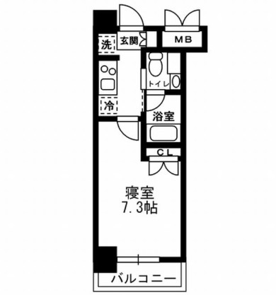 レジディア月島Ⅲ1003号室