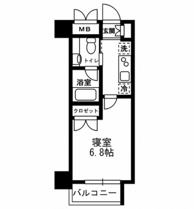 レジディア月島Ⅲ407号室