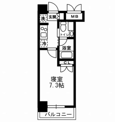 レジディア月島Ⅲ804号室