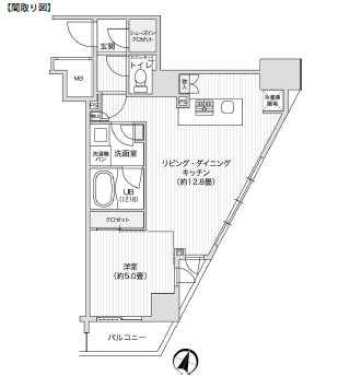 レジディア笹塚Ⅱ708号室