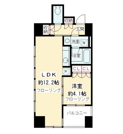 ニューシティアパートメンツ千駄ヶ谷Ⅱ1203号室の図面