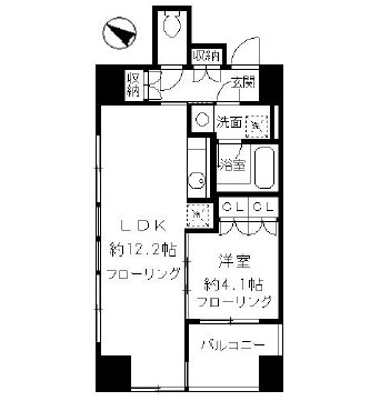 ニューシティアパートメンツ千駄ヶ谷Ⅱ1303号室の図面
