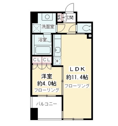 ニューシティアパートメンツ千駄ヶ谷Ⅱ202号室の図面