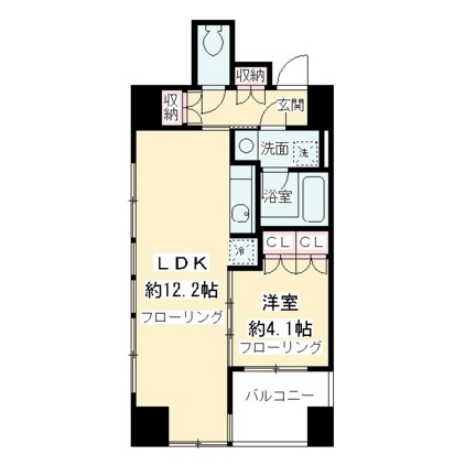 ニューシティアパートメンツ千駄ヶ谷Ⅱ203号室の図面