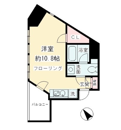 ニューシティアパートメンツ千駄ヶ谷Ⅱ204号室の図面