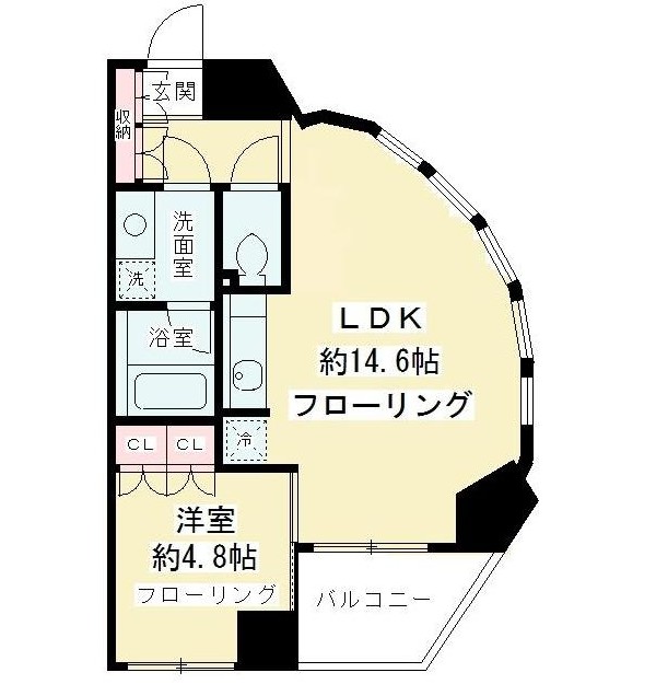 ニューシティアパートメンツ千駄ヶ谷Ⅱ301号室の図面