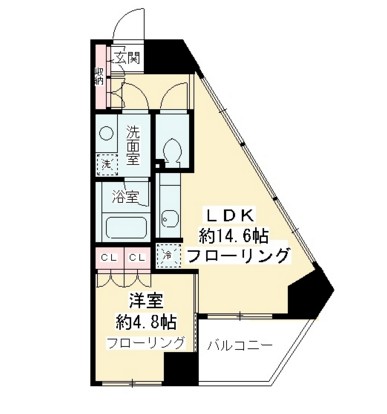ニューシティアパートメンツ千駄ヶ谷Ⅱ501号室の図面