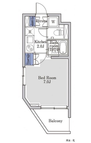 プラチナコート学芸大学207号室の図面