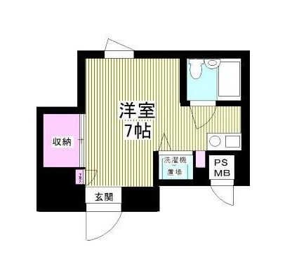 プラティーク笹塚107号室の図面