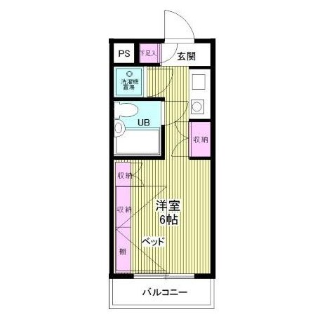 プラティーク笹塚207号室の図面