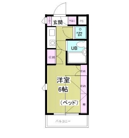 プラティーク笹塚210号室の図面