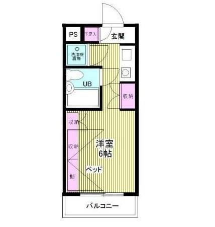 プラティーク笹塚307号室の図面