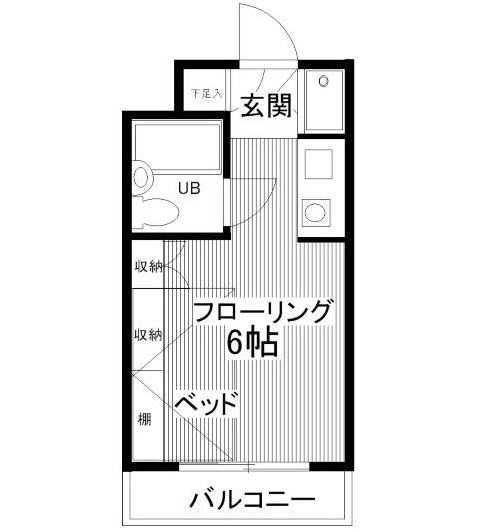 プラティーク笹塚404号室の図面