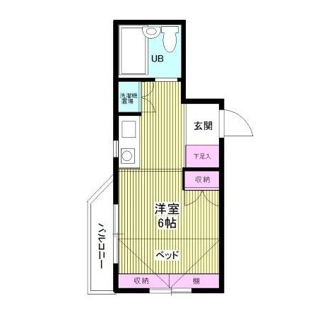 プラティーク笹塚504号室の図面