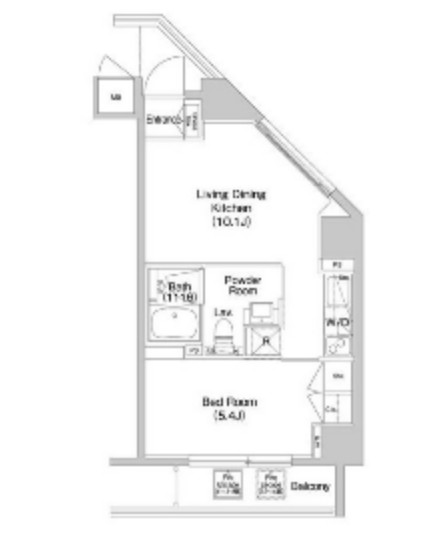 コンフォリア西新宿504号室の図面