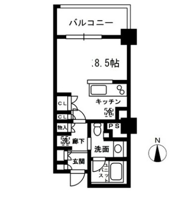 レジディア中落合Ｃ302号室