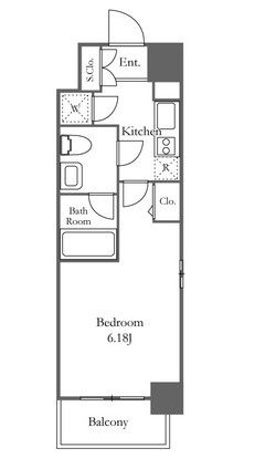 プレミアステージ笹塚 204号室の図面