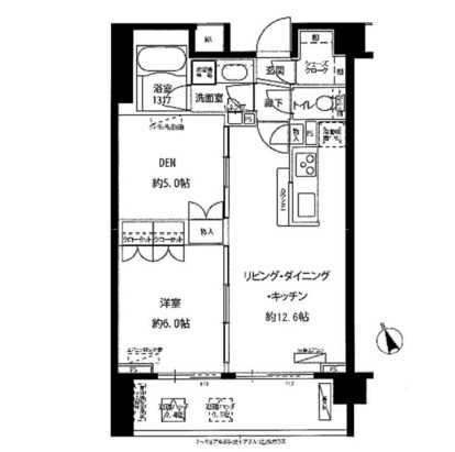 フォレシティ富ヶ谷104号室の図面