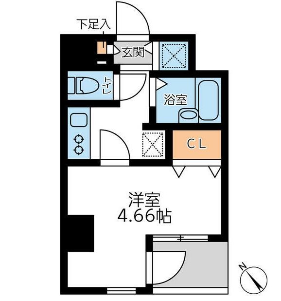 フォレシティ六本木303号室の図面