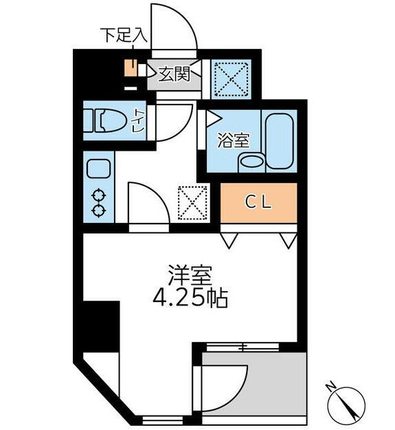 フォレシティ六本木401号室の図面