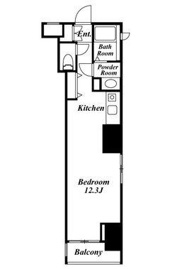 クレジデンス銀座タワーワンフィフティーン601号室の図面