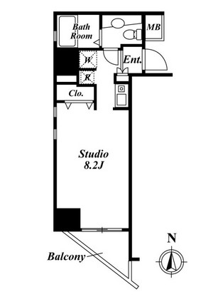 クレジデンス虎ノ門 401号室の図面