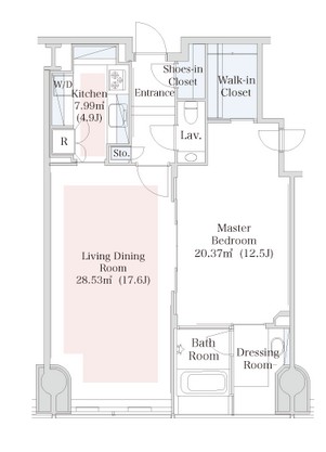 ラ・トゥール三田3403号室の図面