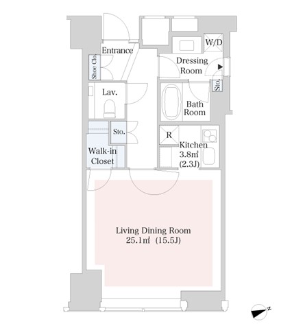 ラ・トゥール新宿3121号室の図面