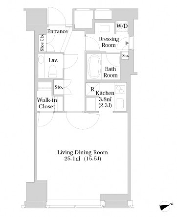 ラ・トゥール新宿3617号室の図面