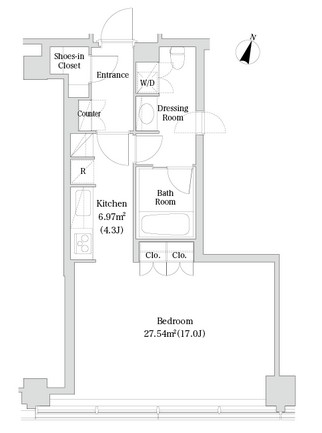 ラ・トゥール青葉台2511号室の図面