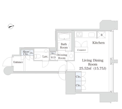 ラ・トゥール千代田2101号室の図面