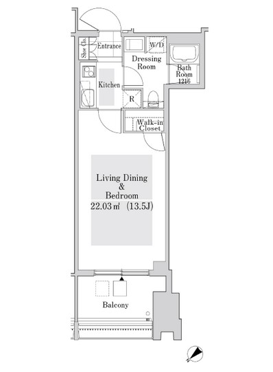 ラ・トゥール新宿ガーデン3418号室の図面