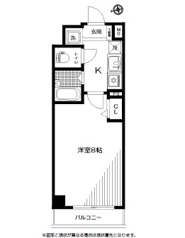スペーシア飯田橋Ⅰ・Ⅱ601号室の図面