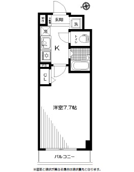 スペーシア飯田橋Ⅰ・Ⅱ802号室の図面