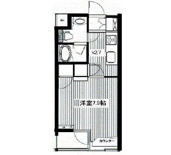 プロシード西新宿1004号室の図面